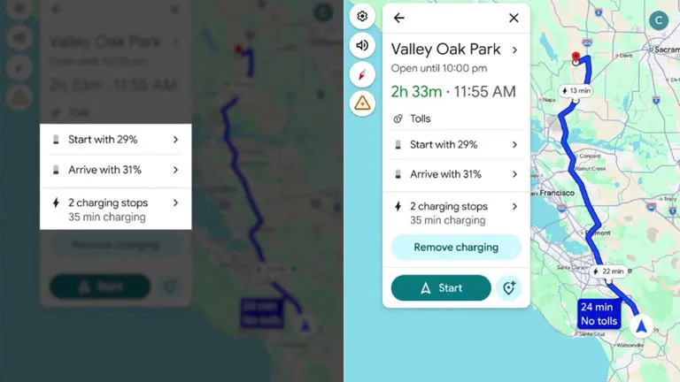 Google Maps se actualiza con IA para optimizar viajes en coches elctricos
