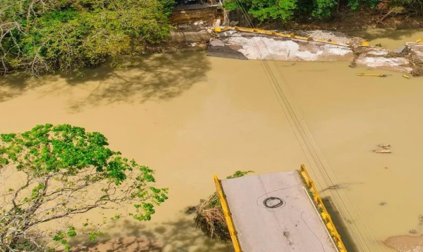 Ministerio de Obras Públicas ordenan reconstrucción inmediata del puente sobre el río Camú