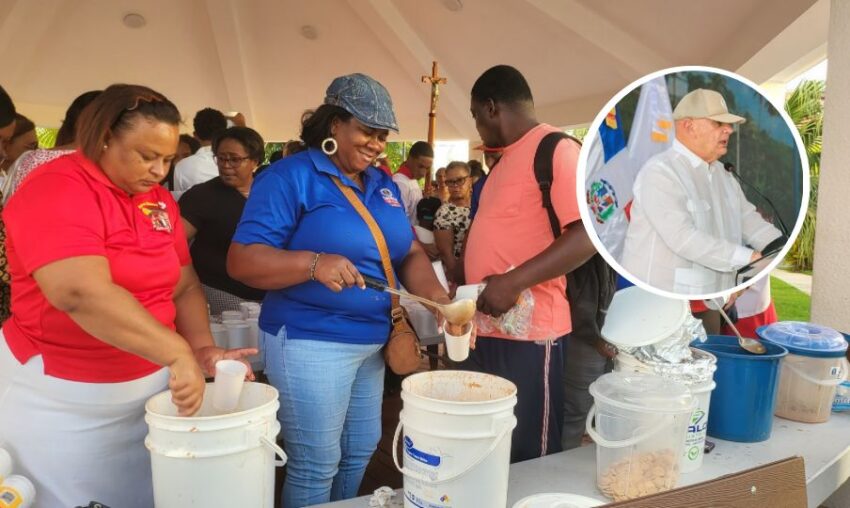 Senador Pedro Catrain realiza tradicionales habichuelas con dulce en Samaná