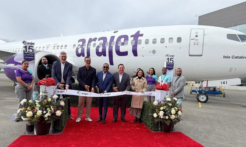 Arajet recibe de Boeing aeronave número 15 en Seattle bautizada “Isla Catalina”