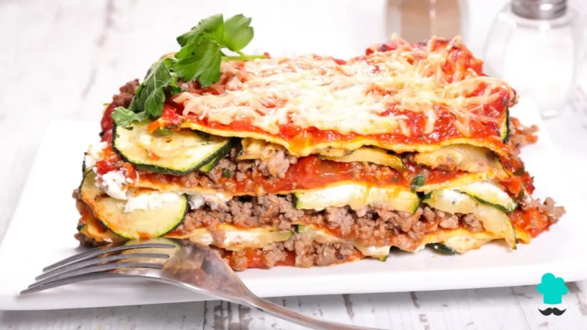 Receta de Lasaña de calabacín y carne picada