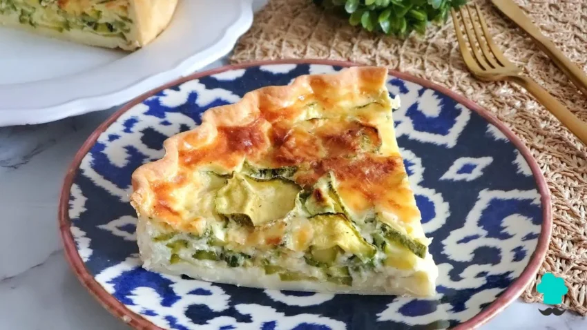 Receta de Pastel de calabacín al horno con queso gratinado y cremoso 