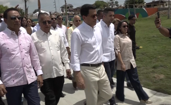 David Collado supervisa etapa final de parque urbano en Haina y anuncia su inauguración en los próximos días