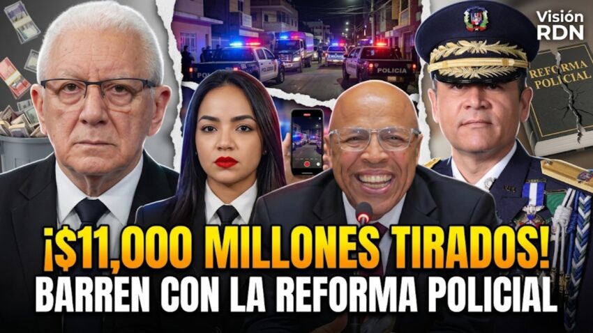 Ceballos denuncia despilfarro de RD$11,000 millones en una reforma policial cosmética y estéril