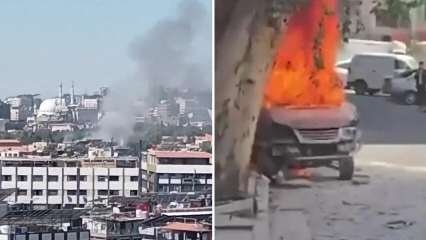 El Elíseo se pronuncia tras explosiones en Damasco en plena visita de Macron