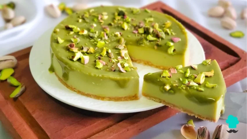 Receta de Tarta de queso y pistacho sin horno