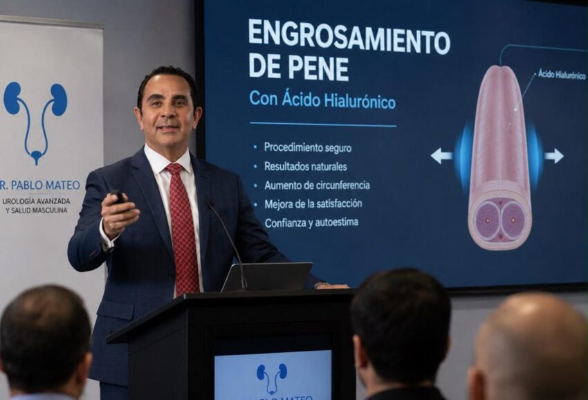 Urólogo destaca engrosamiento peneano con ácido hialurónico