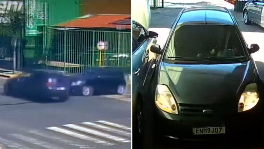 Salvado por centímetros: automóvil queda perfectamente estacionado luego de chocar con otro