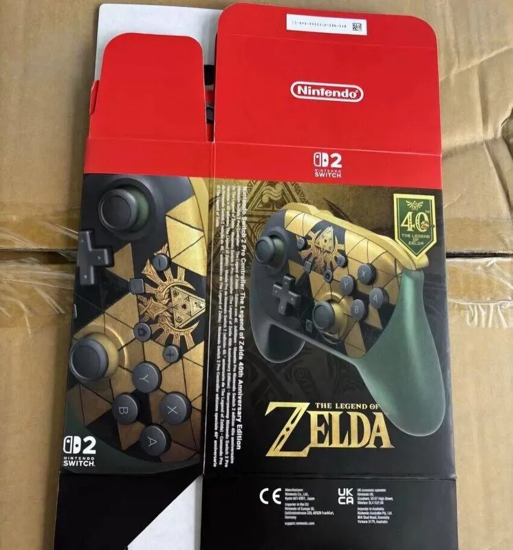 Edición de Colección: Se filtran las primeras imágenes de la Nintendo Switch 2 y el Pro Controller inspirados en Zelda