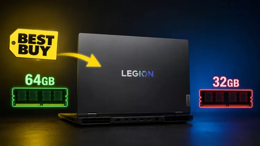 Enva laptop gamer con 64GB de RAM y vuelve con 32GB