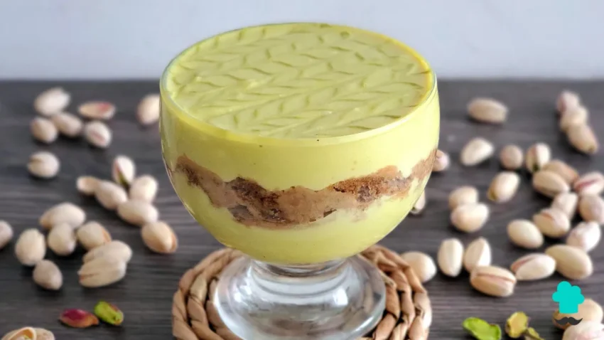 Receta de Tiramisú de pistacho y chocolate blanco