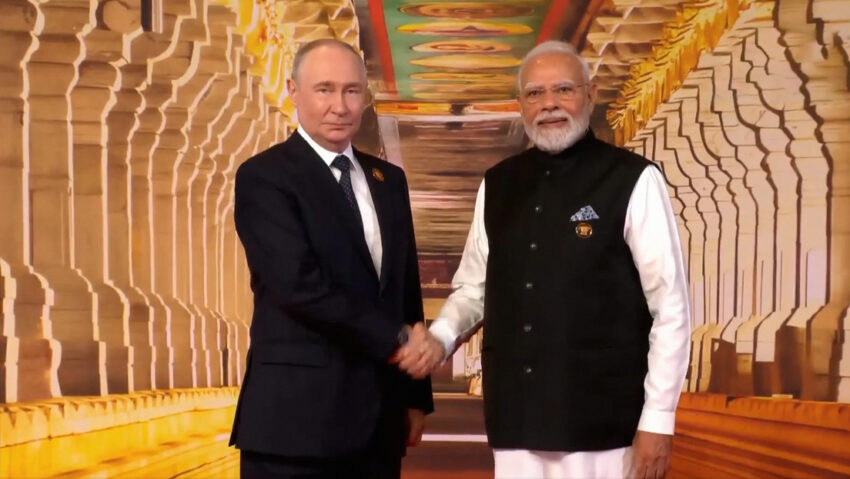 Modi da la bienvenida a Putin a la cumbre de los BRICS en Nueva Delhi