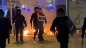 Disturbios en Barcelona