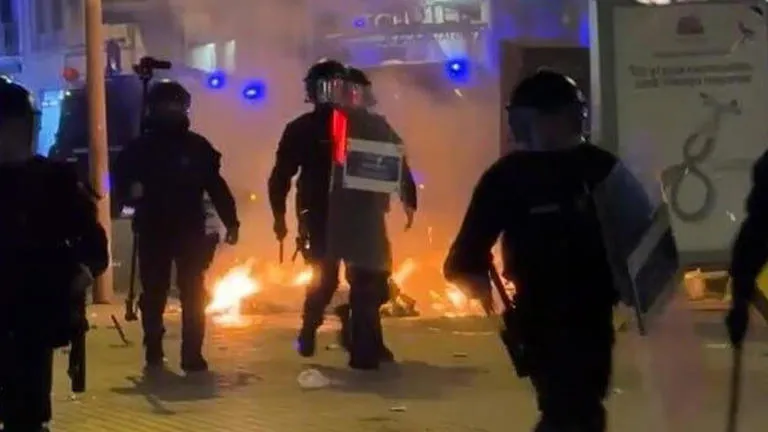 Disturbios en Barcelona